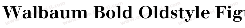 Walbaum Bold Oldstyle Figures字体转换